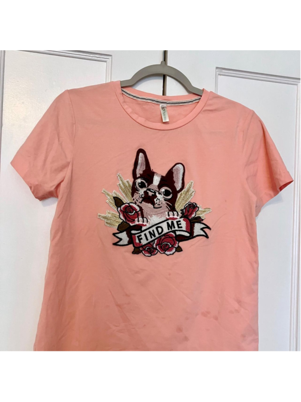 Boho Chic Pink French Bulldog Tee
